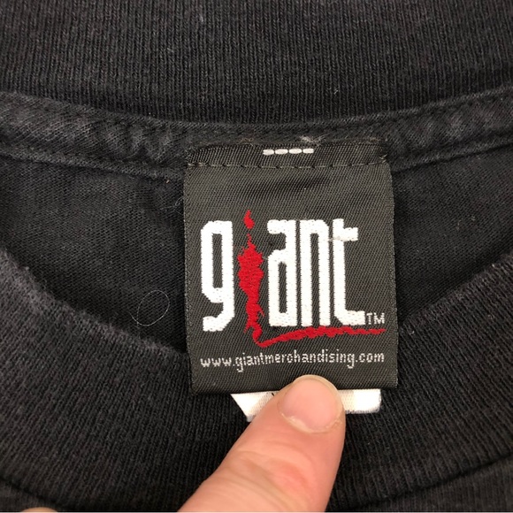 Vintage 2000 EL DIA DE LOS KORN Fathead Characters Black Giant Tee Shirt Mens XL - Picture 3 of 7